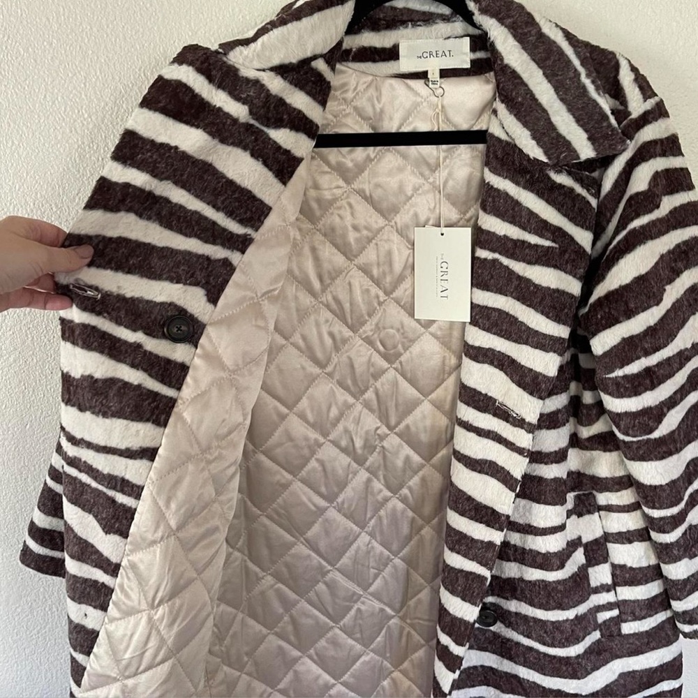 THE GREAT. Vintage Zebra Coat